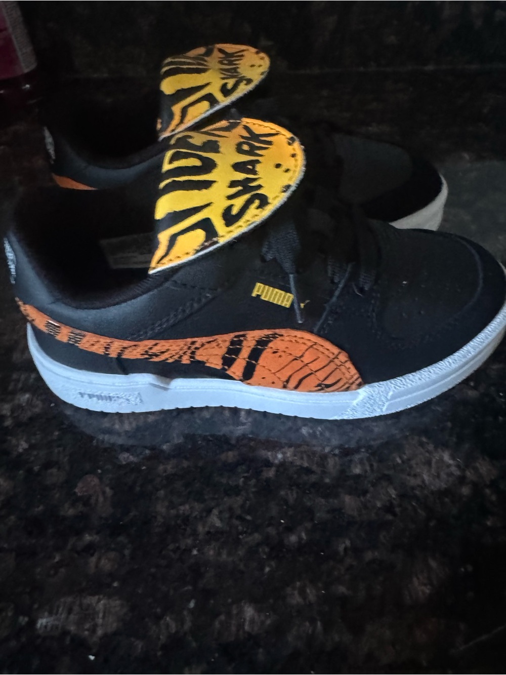 Boys Puma Hot Wheels Tiger Shark Sneakers Kids Size 1
